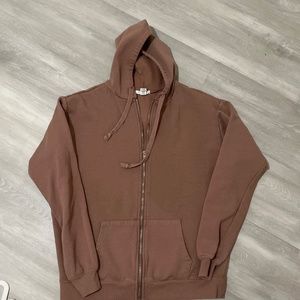 Brown Full Tilt Zipup sweatshirt